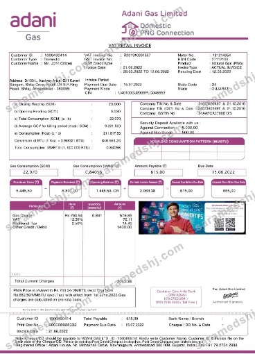 India Adani utility bill